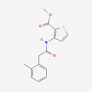 molecular formula C15H15NO3S B5394805 METHYL 3-{[2-(2-METHYLPHENYL)ACETYL]AMINO}-2-THIOPHENECARBOXYLATE 
