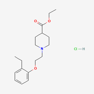 molecular formula C18H28ClNO3 B5394881 Ethyl 1-[2-(2-ethylphenoxy)ethyl]piperidine-4-carboxylate;hydrochloride 