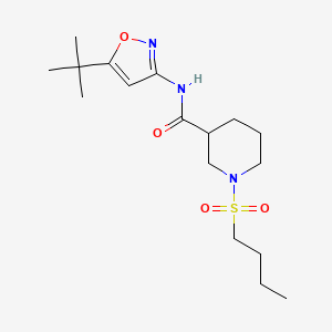 molecular formula C17H29N3O4S B5394896 N-(5-tert-butyl-1,2-oxazol-3-yl)-1-butylsulfonylpiperidine-3-carboxamide 