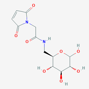 molecular formula C12H16N2O8 B053950 N-(N-Maleoylglycyl)-6-amino-6-deoxyglucopyranose CAS No. 118377-57-4