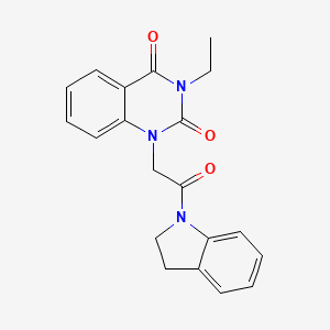 molecular formula C20H19N3O3 B5395087 1-[2-(2,3-dihydro-1H-indol-1-yl)-2-oxoethyl]-3-ethylquinazoline-2,4(1H,3H)-dione 
