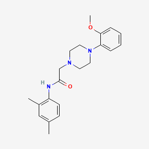 molecular formula C21H27N3O2 B5395780 N-(2,4-dimethylphenyl)-2-[4-(2-methoxyphenyl)piperazin-1-yl]acetamide 