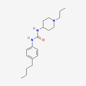 molecular formula C19H31N3O B5395943 1-(4-Butylphenyl)-3-(1-propylpiperidin-4-yl)urea 