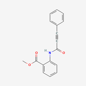 molecular formula C17H13NO3 B5396035 METHYL 2-(3-PHENYLPROP-2-YNAMIDO)BENZOATE 
