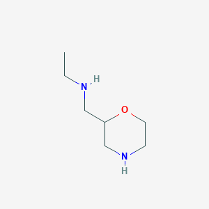 molecular formula C7H16N2O B053961 N-((Morpholin-2-YL)methyl) ethanamine CAS No. 122894-64-8