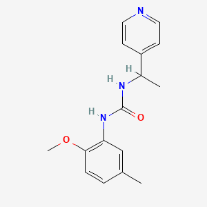 molecular formula C16H19N3O2 B5396135 N-(2-METHOXY-5-METHYLPHENYL)-N'-[1-(4-PYRIDYL)ETHYL]UREA 