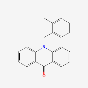 molecular formula C21H17NO B5396257 10-(2-Methyl-benzyl)-10H-acridin-9-one CAS No. 425646-81-7