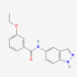 molecular formula C16H15N3O2 B5396277 3-ethoxy-N-(1H-indazol-5-yl)benzamide 