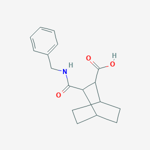 molecular formula C17H21NO3 B5396590 3-(Benzylcarbamoyl)bicyclo[2.2.2]octane-2-carboxylic acid 