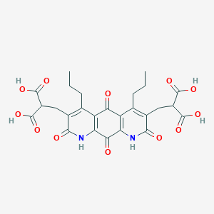 2-[[3-(2,2-Dicarboxyethyl)-2,5,8,10-tetraoxo-4,6-dipropyl-1,9-dihydropyrido[3,2-g]quinolin-7-yl]methyl]propanedioic acid