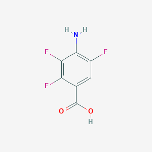 molecular formula C7H4F3NO2 B053969 4-氨基-2,3,5-三氟苯甲酸 CAS No. 122033-75-4