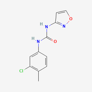 molecular formula C11H10ClN3O2 B5397029 N-(3-CHLORO-4-METHYLPHENYL)-N'-(3-ISOXAZOLYL)UREA 