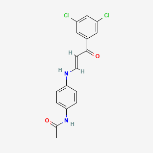 molecular formula C17H14Cl2N2O2 B5397449 N-(4-{[(E)-3-(3,5-DICHLOROPHENYL)-3-OXO-1-PROPENYL]AMINO}PHENYL)ACETAMIDE 