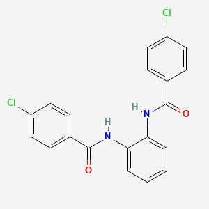 molecular formula C20H14Cl2N2O2 B5398122 4-CHLORO-N-[2-(4-CHLOROBENZAMIDO)PHENYL]BENZAMIDE 