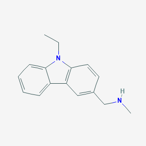 molecular formula C16H18N2 B539824 1-(9-ethyl-9H-carbazol-3-yl)-N-methylmethanamine CAS No. 880813-36-5