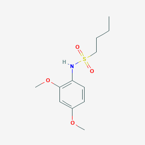 molecular formula C12H19NO4S B5398340 N-(2,4-dimethoxyphenyl)butane-1-sulfonamide 