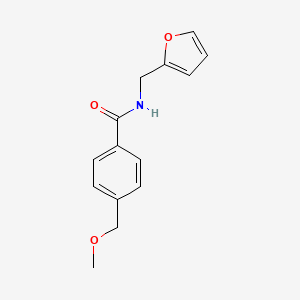 molecular formula C14H15NO3 B5398671 N-(furan-2-ylmethyl)-4-(methoxymethyl)benzamide 