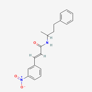 molecular formula C19H20N2O3 B5398877 (E)-N~1~-(1-METHYL-3-PHENYLPROPYL)-3-(3-NITROPHENYL)-2-PROPENAMIDE 