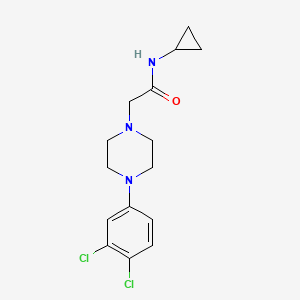 molecular formula C15H19Cl2N3O B5398882 N-cyclopropyl-2-[4-(3,4-dichlorophenyl)piperazin-1-yl]acetamide 