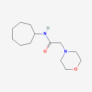 molecular formula C13H24N2O2 B5399101 N-cycloheptyl-2-(morpholin-4-yl)acetamide 
