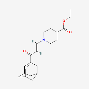 molecular formula C21H31NO3 B5399145 ETHYL 1-[(E)-3-(1-ADAMANTYL)-3-OXO-1-PROPENYL]-4-PIPERIDINECARBOXYLATE 