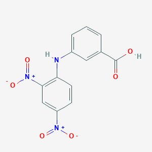 molecular formula C13H9N3O6 B5399302 Benzoic acid, 3-[(2,4-dinitrophenyl)amino]- CAS No. 7221-25-2