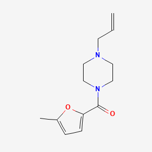 molecular formula C13H18N2O2 B5399524 (4-ALLYLPIPERAZINO)(5-METHYL-2-FURYL)METHANONE 