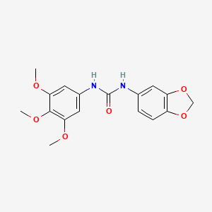 molecular formula C17H18N2O6 B5399573 N-(1,3-BENZODIOXOL-5-YL)-N'-(3,4,5-TRIMETHOXYPHENYL)UREA 