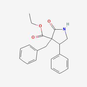 molecular formula C20H21NO3 B5399717 Ethyl 3-benzyl-2-oxo-4-phenylpyrrolidine-3-carboxylate 