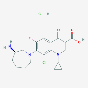 molecular formula C19H22Cl2FN3O3 B000540 Besifloxacin Hydrochloride CAS No. 405165-61-9