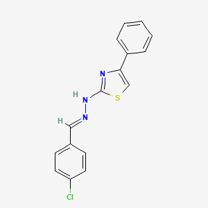 molecular formula C16H12ClN3S B5400198 Tyrosinase-IN-12 