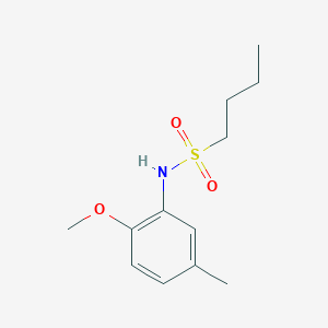 molecular formula C12H19NO3S B5400390 N-(2-methoxy-5-methylphenyl)butane-1-sulfonamide 