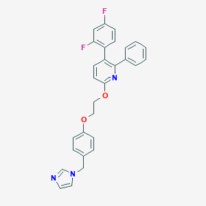 Pyridine, 3-(2,4-difluorophenyl)-6-(2-(4-(1H-imidazol-1-ylmethyl)phenoxy)ethoxy)-2-phenyl-