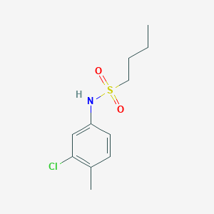 molecular formula C11H16ClNO2S B5400656 N-(3-chloro-4-methylphenyl)butane-1-sulfonamide 