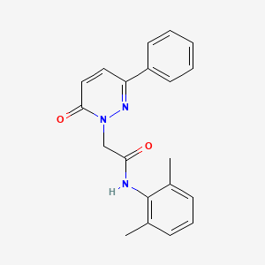 molecular formula C20H19N3O2 B5400769 N-(2,6-dimethylphenyl)-2-(6-oxo-3-phenylpyridazin-1(6H)-yl)acetamide 