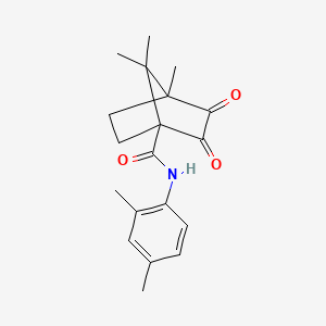 molecular formula C19H23NO3 B5400851 N-(2,4-dimethylphenyl)-4,7,7-trimethyl-2,3-dioxobicyclo[2.2.1]heptane-1-carboxamide 