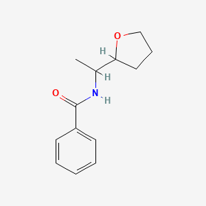 molecular formula C13H17NO2 B5401103 N-[1-(tetrahydrofuran-2-yl)ethyl]benzamide 