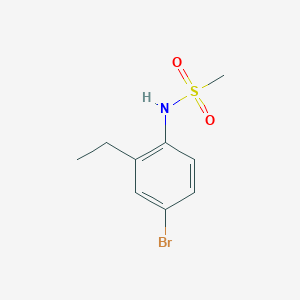 molecular formula C9H12BrNO2S B5401149 N-(4-bromo-2-ethylphenyl)methanesulfonamide 