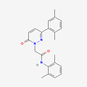 molecular formula C22H23N3O2 B5401195 N-(2,6-dimethylphenyl)-2-[3-(2,5-dimethylphenyl)-6-oxopyridazin-1-yl]acetamide 
