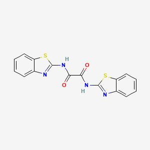 molecular formula C16H10N4O2S2 B5401386 N~1~,N~2~-DI(1,3-BENZOTHIAZOL-2-YL)ETHANEDIAMIDE 