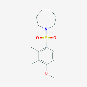 molecular formula C15H23NO3S B5401460 1-(4-Methoxy-2,3-dimethylbenzenesulfonyl)azepane 