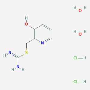 molecular formula C7H15Cl2N3O3S B5401608 (3-Hydroxypyridin-2-yl)methyl carbamimidothioate;dihydrate;dihydrochloride 