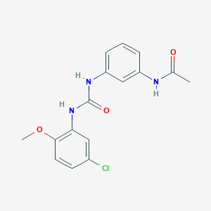 molecular formula C16H16ClN3O3 B5401805 N-(3-{[(5-chloro-2-methoxyphenyl)carbamoyl]amino}phenyl)acetamide 