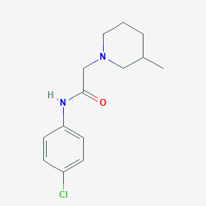 molecular formula C14H19ClN2O B5401892 N-(4-chlorophenyl)-2-(3-methylpiperidin-1-yl)acetamide 
