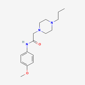 molecular formula C16H25N3O2 B5402190 N-(4-methoxyphenyl)-2-(4-propylpiperazin-1-yl)acetamide 