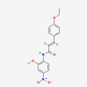 molecular formula C18H18N2O5 B5403165 (2E)-3-(4-ethoxyphenyl)-N-(2-methoxy-4-nitrophenyl)prop-2-enamide 