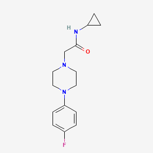 molecular formula C15H20FN3O B5403230 N-cyclopropyl-2-[4-(4-fluorophenyl)piperazin-1-yl]acetamide 