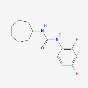 molecular formula C14H18F2N2O B5403461 1-Cycloheptyl-3-(2,4-difluorophenyl)urea 