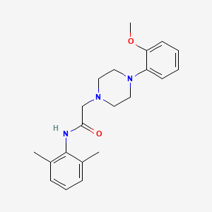 molecular formula C21H27N3O2 B5403569 N-(2,6-dimethylphenyl)-2-[4-(2-methoxyphenyl)piperazin-1-yl]acetamide 