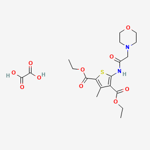 molecular formula C19H26N2O10S B5403764 Diethyl 3-methyl-5-[(2-morpholin-4-ylacetyl)amino]thiophene-2,4-dicarboxylate;oxalic acid 